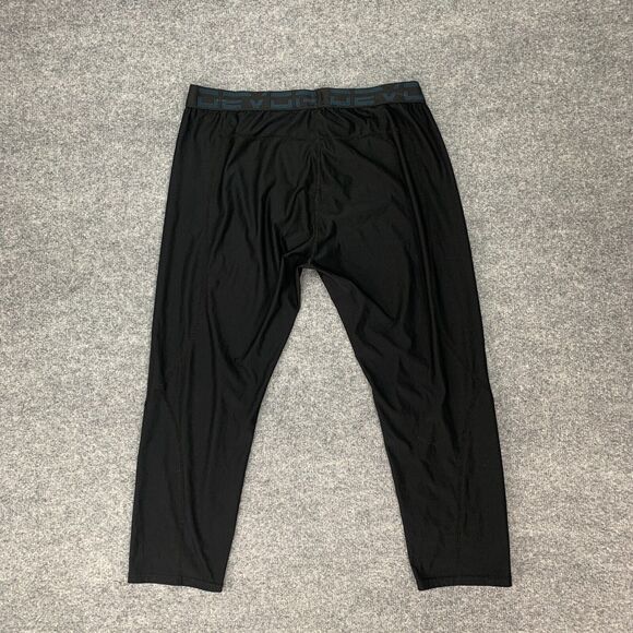 Devops Legging Mens 2XL Black Cropped 3/4 Stretch Compression Base Layer Pant - Picture 6 of 8